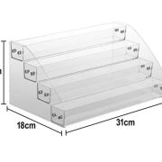 Vivid Easy Store 4 Tier Acrylic Stand