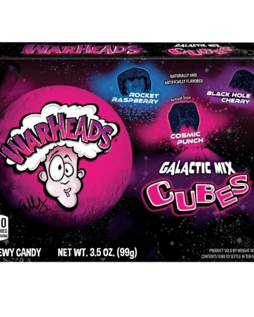 Warheads Galactic Mix Cubes Candy