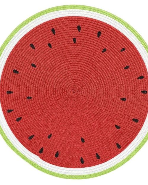 Watermelon Embroidered Placemat