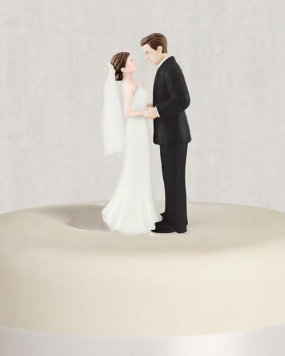 Wedding Cake Topper – Brunette Bride