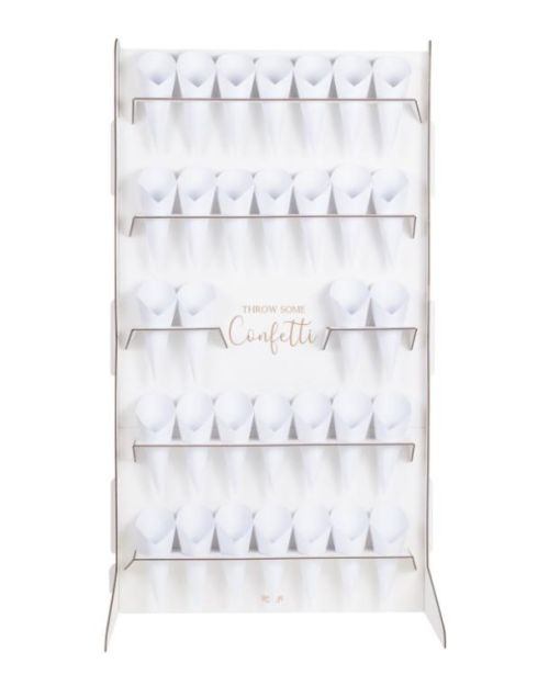 Wedding Confetti Holder Stand with Cones