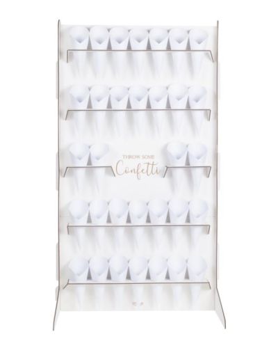 Wedding Confetti Holder Stand with Cones