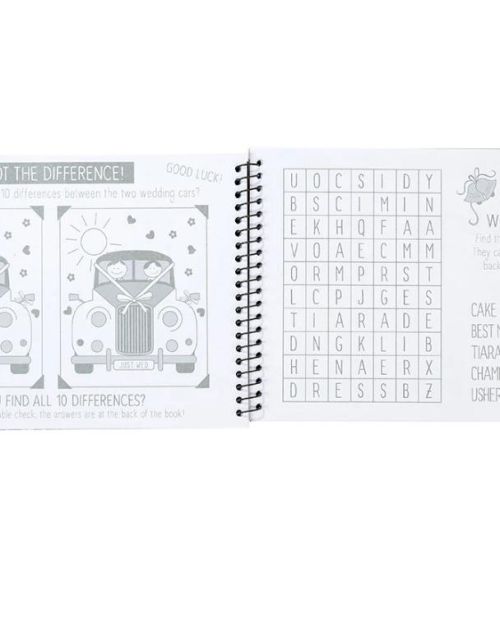 Boho Bride Wedding Activity Book