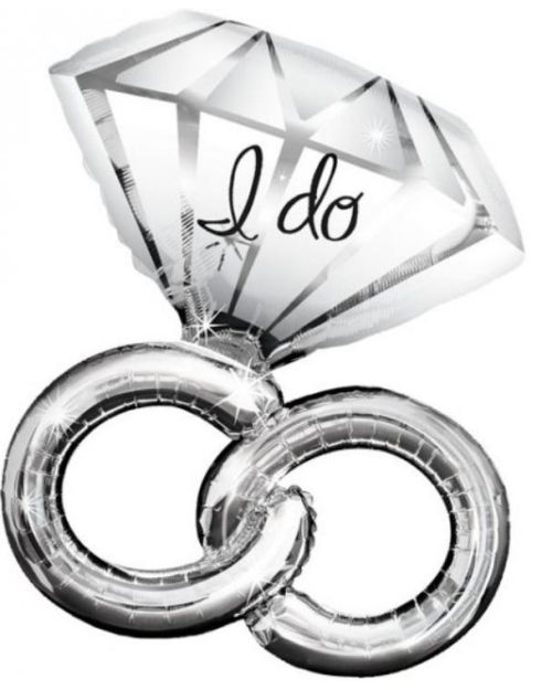 Wedding Rings SuperShape Foil Balloon