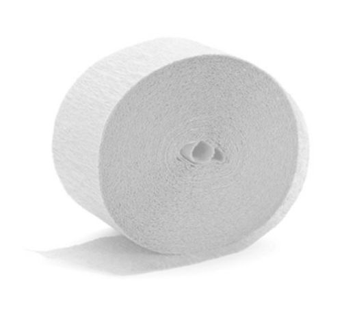 Crepe Paper Streamer – White