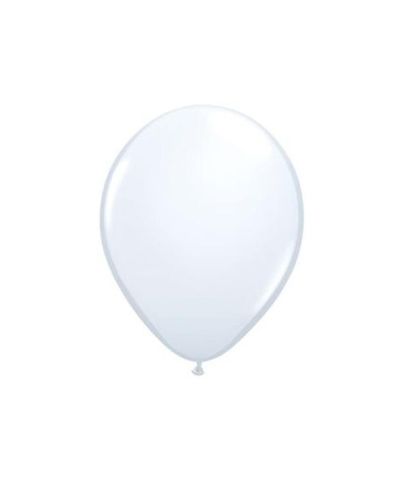 White 12cm Balloons 10pk