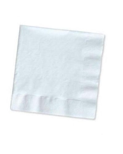 White Beverage Napkins 20pk