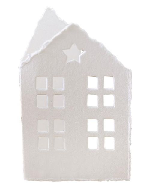 White Christmas House Place Cards 6pk
