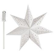 White Christmas Tree Star Topper