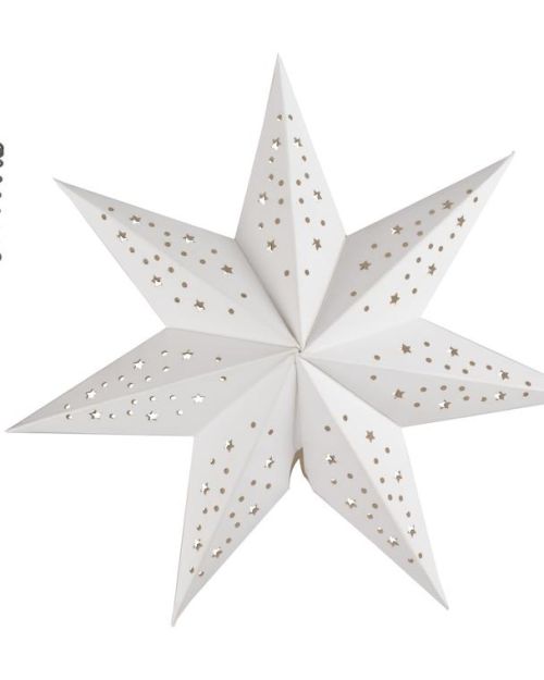 White Christmas Tree Star Topper