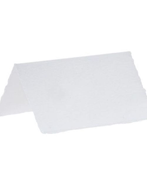 White Cotton Paper Wedding Place Cards 10pk