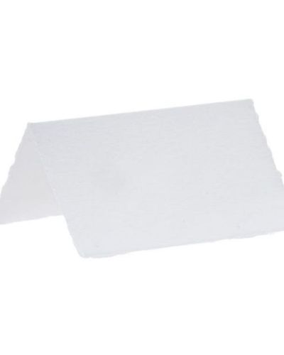 White Cotton Paper Wedding Place Cards 10pk