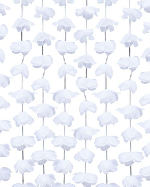 White Flower Curtain Backdrop