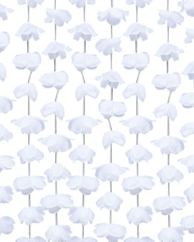 White Flower Curtain Backdrop