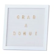 White & Gold Peg Letter Board