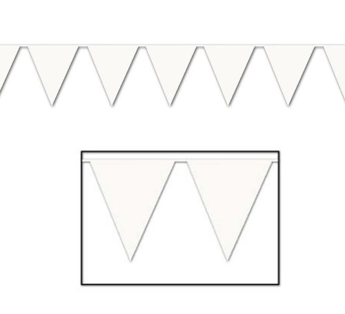 All Weather Bunting Flags – White