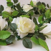 White Rose Garland