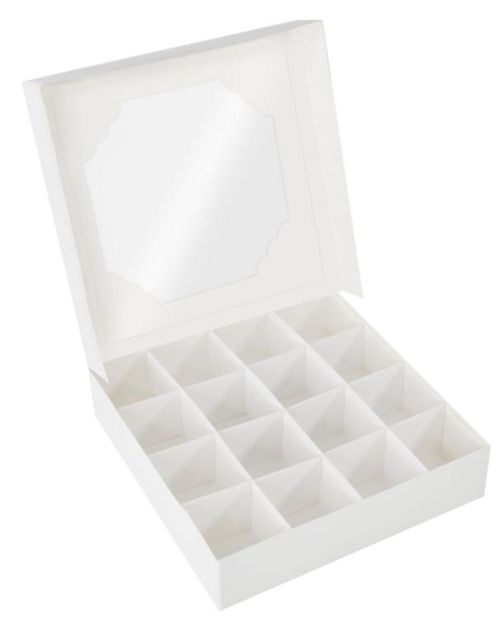 White Window Treat Boxes & Inserts 5pk