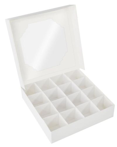 White Window Treat Boxes & Inserts 5pk