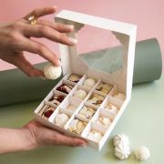 White Window Treat Boxes & Inserts 5pk