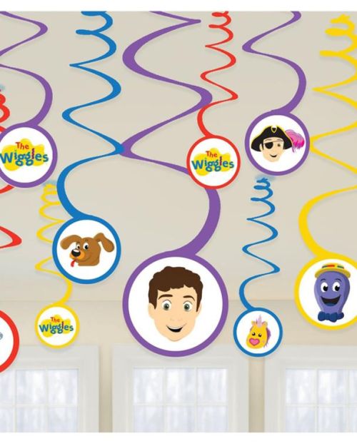 The Wiggles Hanging Spiral Decorations