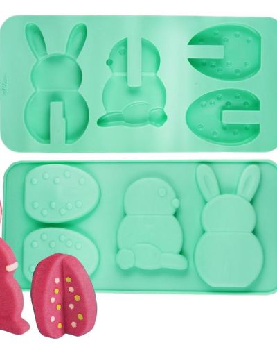 Wilton 3D Egg & Bunny Silicone Mould