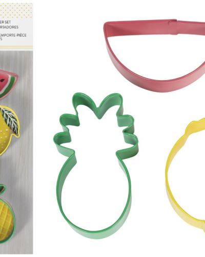 Wilton 3pce Fruit Cookie Cutters Set
