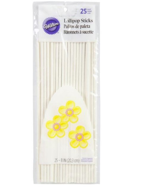 Wilton 8in Lollipop Sticks 25pk