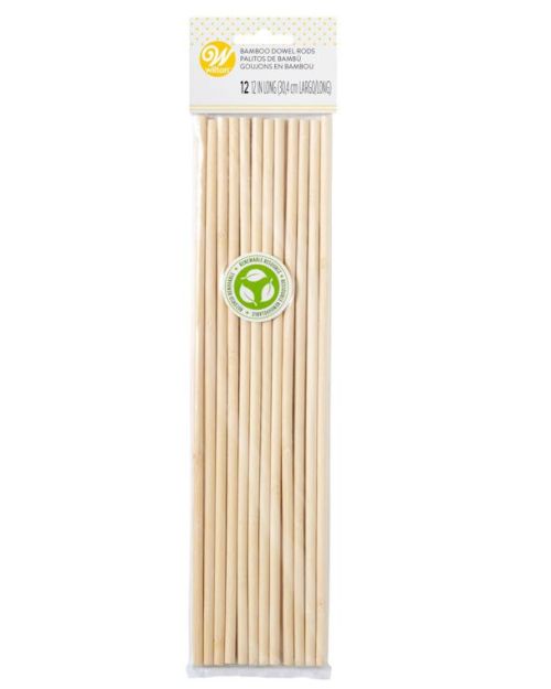 Wilton Bamboo Dowel Rods 12pk