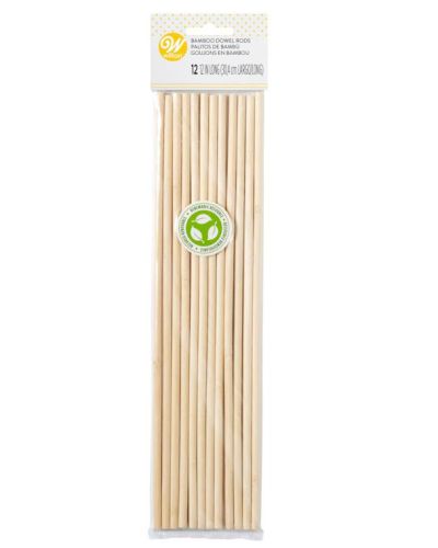 Wilton Bamboo Dowel Rods 12pk