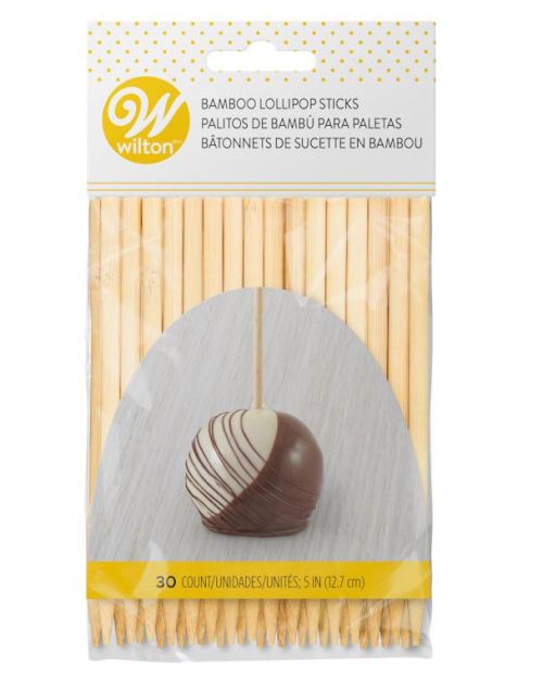 Wilton Bamboo Lollipop Sticks 5in 30pk