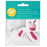 Wilton Bunny Ears Cupcake Toppers 24pk