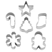 Wilton Christmas Wreath 6pce Mini Cookie Cutter Set