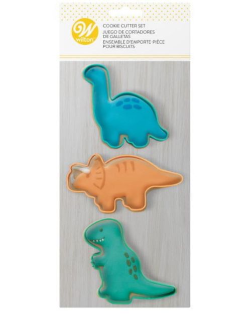 Wilton Dinosaurs 3pce Cookie Cutter Set