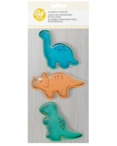 Wilton Dinosaurs 3pce Cookie Cutter Set