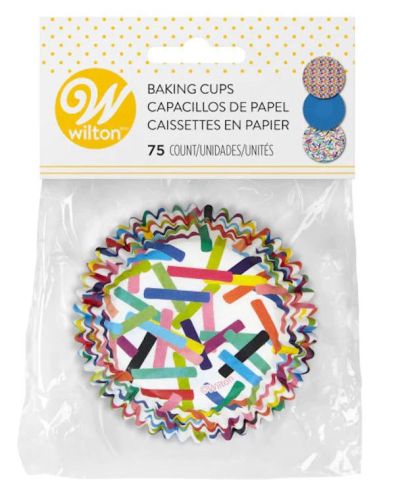Wilton Cupcakes Cases – Mixed Brights 75pk