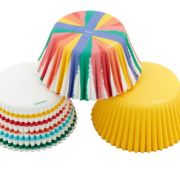 Wilton Rainbow Stripes Cupcake Cases 75pk