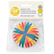 Wilton Rainbow Stripes Cupcake Cases 75pk