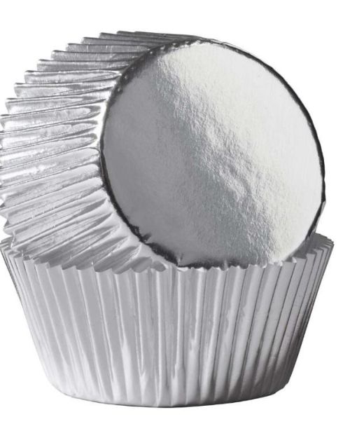Silver Foil Cupcake Cases 24pk