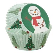 Wilton Cupcake Cases – Happy Snowman 75pk
