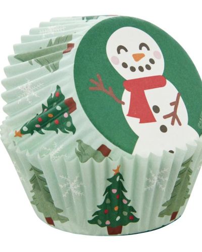 Wilton Cupcake Cases – Happy Snowman 75pk