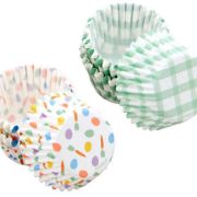 Wilton Easter Egg & Plaid Mini Cupcake Cases 100pk
