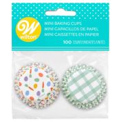 Wilton Easter Egg & Plaid Mini Cupcake Cases 100pk
