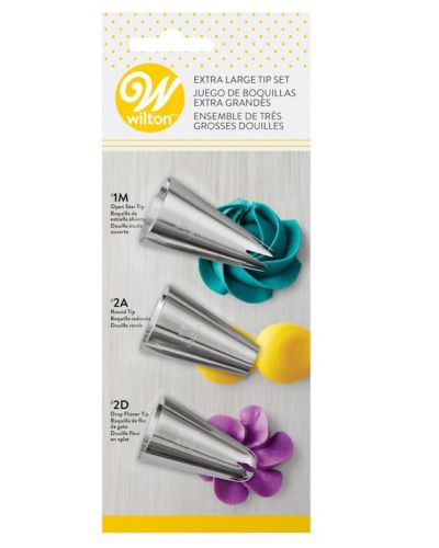 Wilton 3pce Extra Large Tip Set