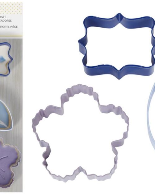 Wilton 3pce Floral Cookie Cutters Set