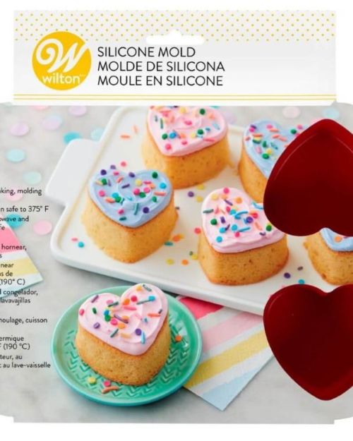 Wilton Hearts Silicone Baking Mould
