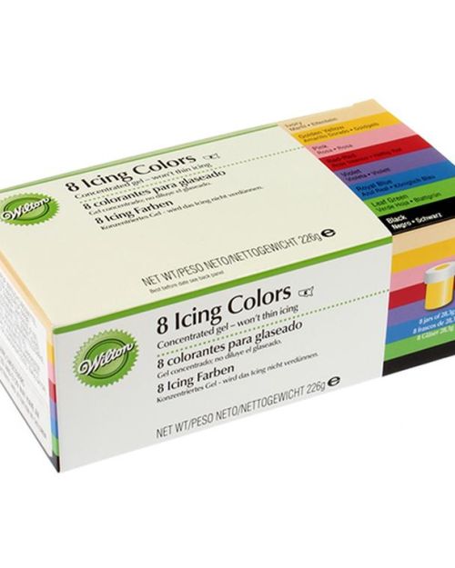 Wilton Icing Gel Colours – 8pc