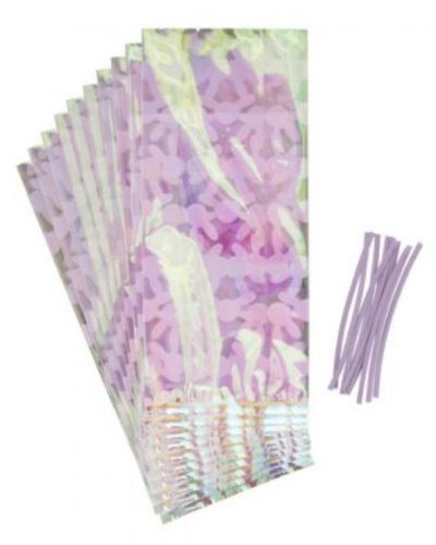 Wilton Iridescent Bunny Pattern Treat Bags 10pk