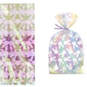 Wilton Iridescent Bunny Pattern Treat Bags 10pk