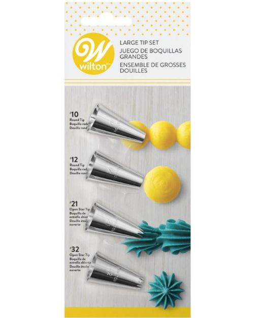 Wilton 4pce Large Tip Set